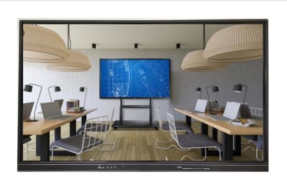 صفحه نمایش چند لمسی تخته سفید تعاملی LED 75 اینچی اندروید سیستم دوگانه ویندوز