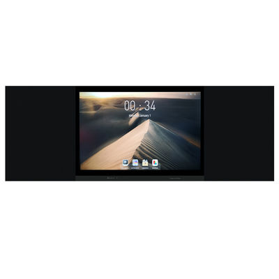 75 86 اینچ 4K تجهیزات آموزشی صفحه لمسی بهترین صفحه هوشمند متصل به هم LCD صفحه سیاه هوشمند