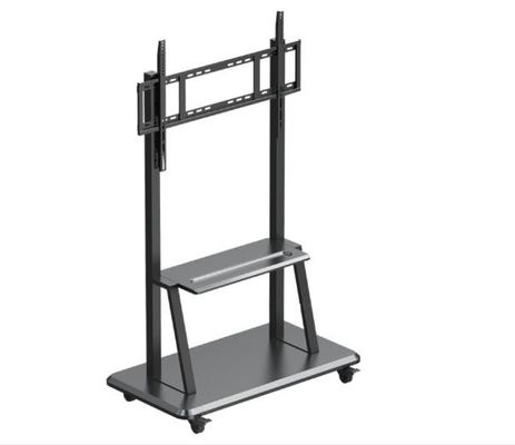 پایه موبایل برای تخته های تعاملی صفحه لمسی کت و شلوار ارتفاع قابل تنظیم برای اندازه 52 "~ 86"