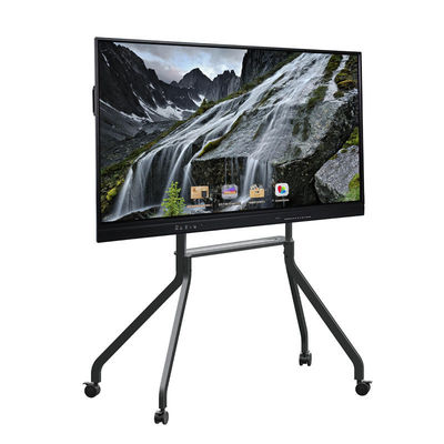 تخته سفید تعاملی LED 65 اینچی، صفحه تخت هوشمند اندروید، 20/40 نقطه لمسی، مادون قرمز، رنگ مشکی