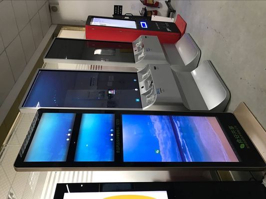 10 نقطه لمسی صفحه نمایش لمسی LED کیوسک مستقل تجاری تابلوهای دیجیتال تعاملی