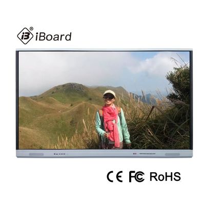 3840*2160 صفحه نمایش LCD 5ms صفحه نمایش لمسی تعاملی ویندوز لینوکس مادون قرمز برای کسب و کار یا آموزش مدرسه