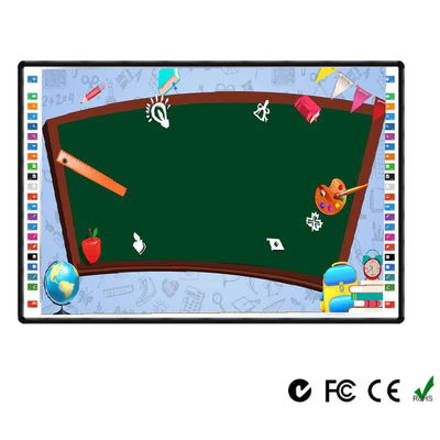 تخته سفید تعاملی مادون قرمز 90 اینچی، تخته سفید الکترونیکی، رابط USB، سطح نانو سرامیکی