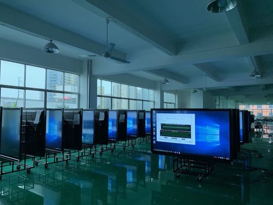 تولید کننده اصلی 4K اندروید DLED پانل تعاملی 75 اینچ صفحه نمایش لمسی مدرسه صفحه سفید هوشمند OEM / ODM تخته های تعاملی برای آموزش مدرسه