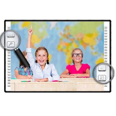 32768*32768 رزولوشن تخته سفید تعاملی با 10 نقطه لمس و فناوری لمس مادون قرمز