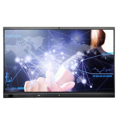 صفحه نمایش لمسی 65 صفحه تخت تعاملی اندروید 11 با دوربین و میکروفون