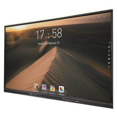 صفحه نمایش صفحه نمایش 4K صفحه نمایش تعاملی شیشه ای مادون قرمز 65 اینچ 4 میلی متر
