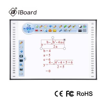 صفحه سفید لمسی مادون قرمز سرامیکی 80 اینچ DC 4.7V دیواری