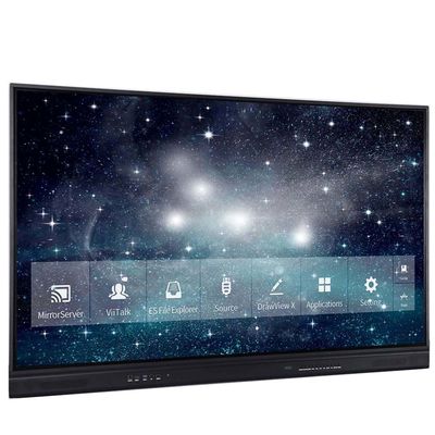 55 65 75 86 98 110 اینچ 4K Ultra HD انتراکتیو صفحه تخت دیجیتال هوشمند Whiteboard Multi Touch Screen برای مدرسه