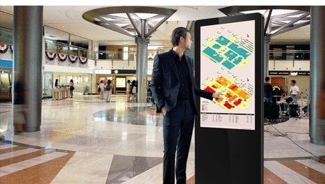 CE 6 Points LED Kiosk Display Interactive Digital Signage 60HZ for Business Advertising