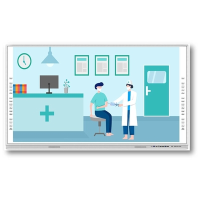 65/75/86/98/110 اینچ صفحه نمایش LCD چند لمسی صفحه نمایش هوشمند هیئت مدیره Whiteboard تعاملی برای جلسه تدریس و نمایش