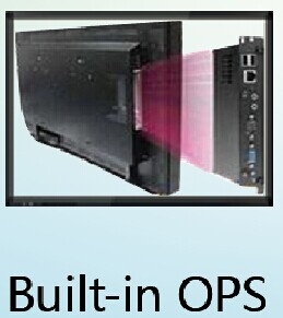 IBoard قابل حمل پنل تخت تعاملی مشکی مینی داخلی OPS I7 I5 نسل هسته اینتل