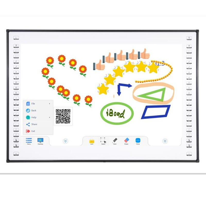 81 Inch Interactive Whiteboard 10 Points Touch points steel nano Surface