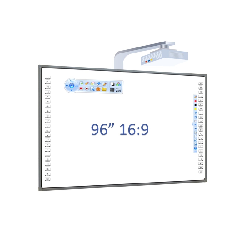 84/87/92/98 اینچ 10 نقطه انگشت مادون قرمز چند لمسی تعاملی الکترونیک Whiteboard Smart Board برای آموزش