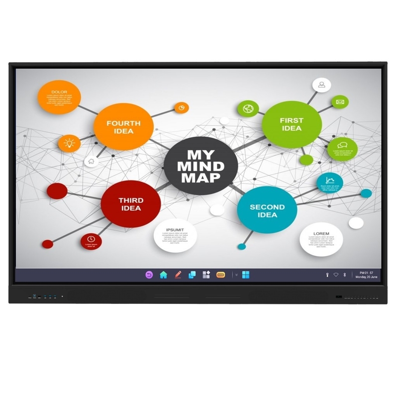4K رزولوشن 86 اینچ LED Smart Board همه در یک کامپیوتر نمایشگر صفحه تخت تعاملی برای جلسه و تدریس