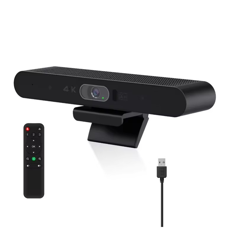 دوربین کنفرانس 4K USB Video Bar همه در یک تلویزیون PC Video Sound Bar AI Auto-Framing دوربین کنفرانس