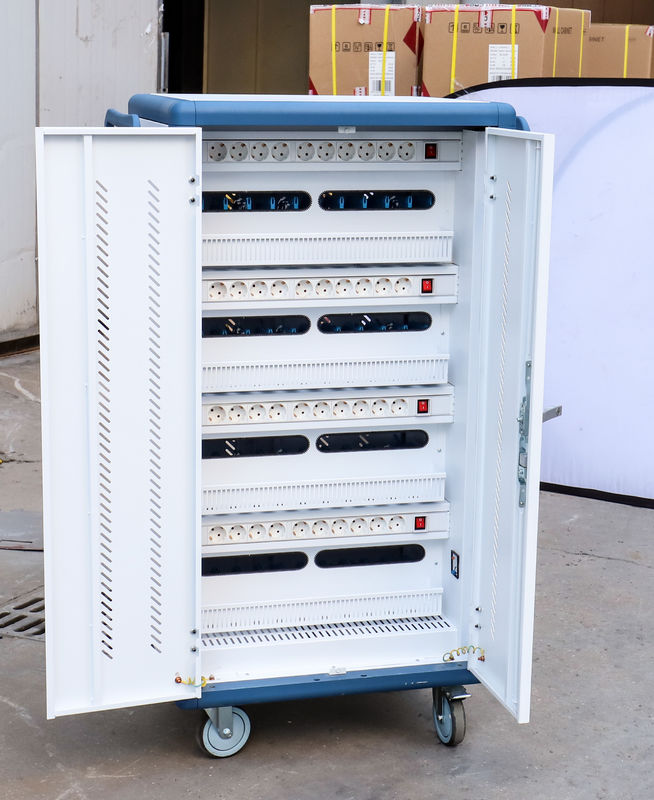 CE AC شارژ DC شارژ و USB Type-A Type-C Vault Storage iPad شارژ کارت شارژ موبایل کابینت شارژ با چرخ