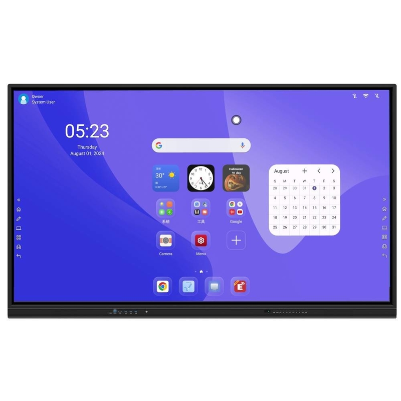 4K HD 65 75 اینچ مدرسه صفحه نمایش LCD Whiteboard تعاملی جلسه الکترونیک دیجیتال صفحه نمایش مسطح تعاملی