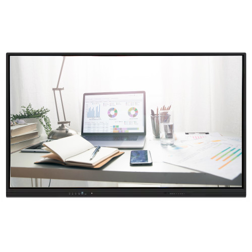 75 اینچ 4K تعاملی صفحه سفید هوشمند چند لمسی صفحه نمایش تعاملی صفحه تخت برای کنفرانس جلسه آموزش مدرسه