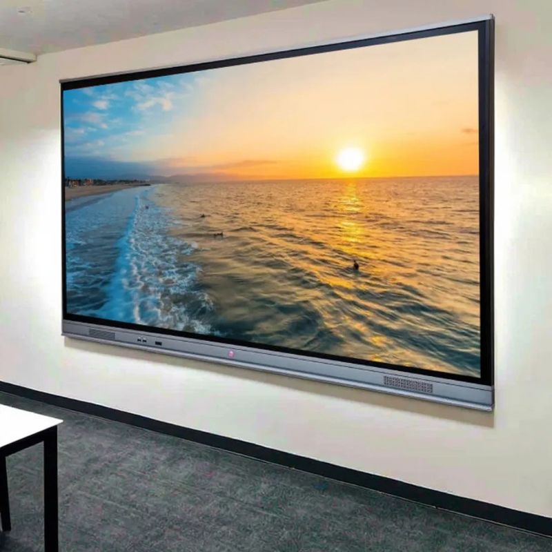 65 اینچ 4K Whiteboard تعاملی Smart Board صفحه لمسی مادون قرمز پانل مسطح تعاملی برای کنفرانس آموزشی