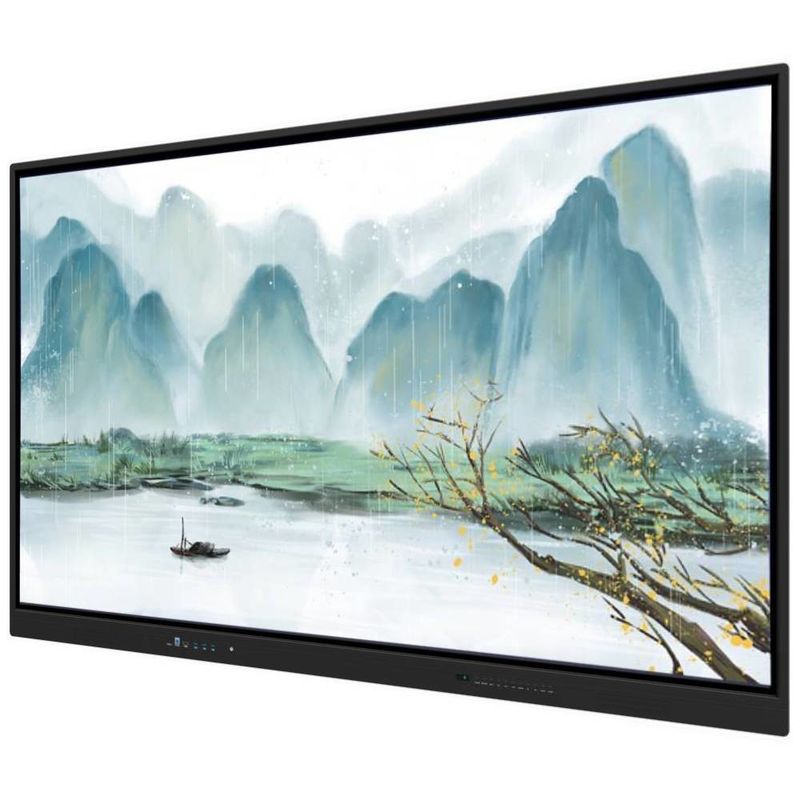Iboard Interactive Whiteboard 75 اینچ USB Outputs صفحه نمایش لمسی در چارچوب سیاه رنگ برای آموزش برنامه های کاربردی اداری کسب و کار با نرم افزار قدرتمند