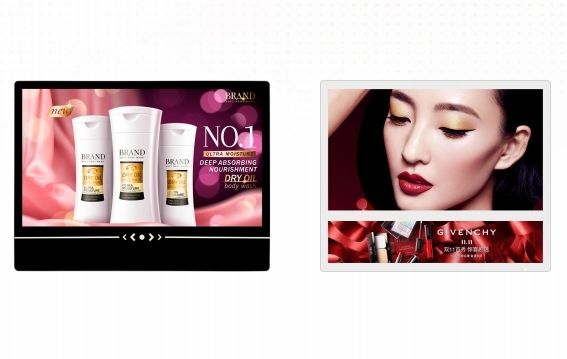 مانیتور تبلیغات دیجیتال با صفحه لمسی دیواری با سیستم عامل اندروید/ویندوز برای سوپرمارکت، فرودگاه، هتل