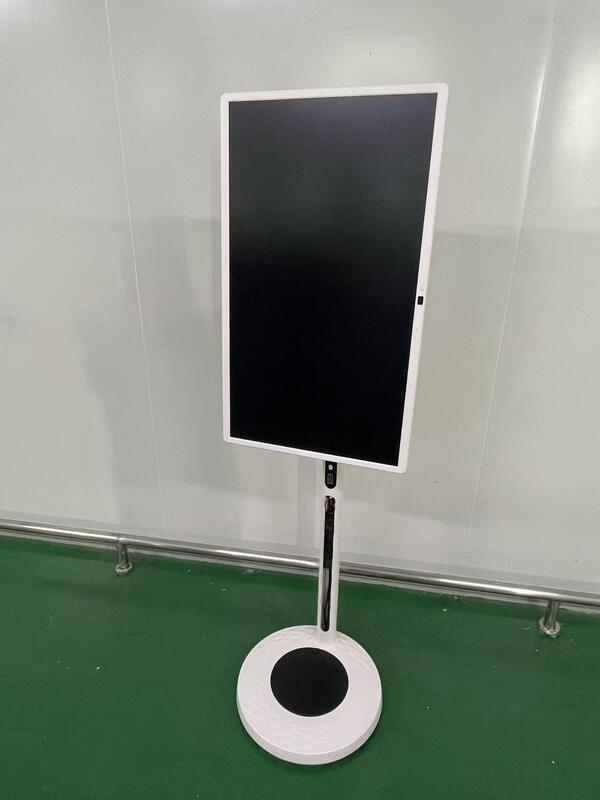 تلویزیون 32 اینچی قابل حمل هوشمند صفحه لمسی موبایل تلویزیون اندرویدی بی سیم روی چرخ