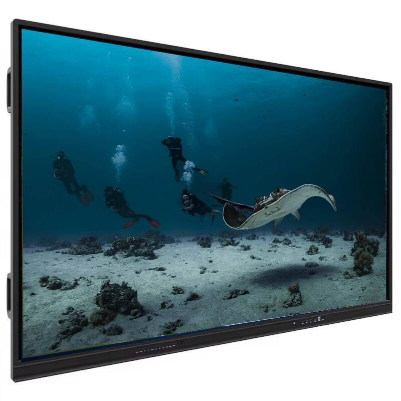 تخته سفید تعاملی IBoard 55-98 اینچی، تخته هوشمند آموزشی با نمایشگر 4K HD، سیستم دوگانه ویندوز و اندروید، شیشه ضد انعکاس نور تمپر شده