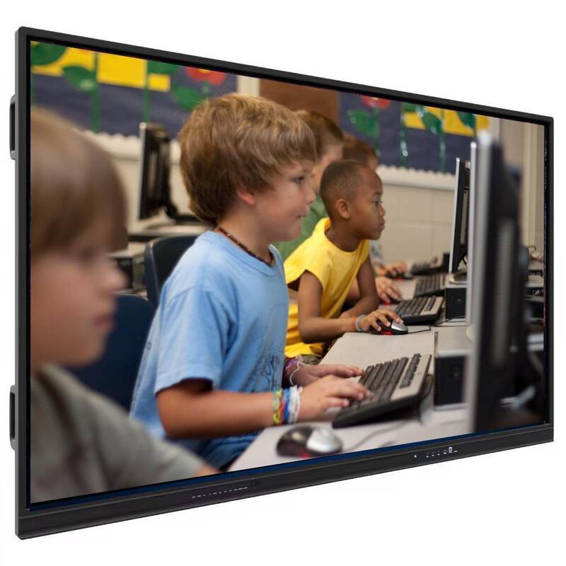 پانل مسطح تعاملی نصب شده روی دیوار استاندارد VESA با شیشه گرم 4 میلی متری و میکروفون 6 آرایه ساخته شده برای پاسخگویی بالا