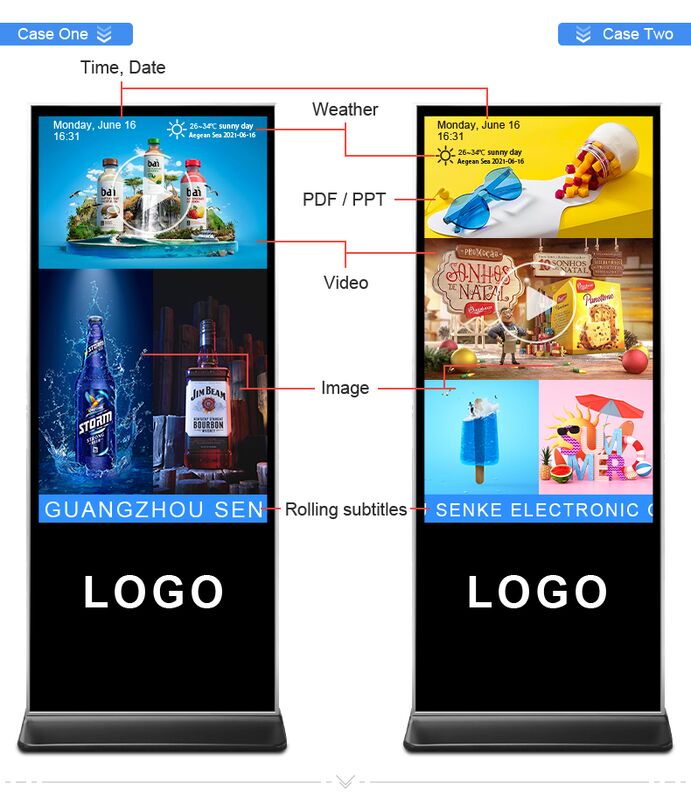 صفحه نمایش پوستر LED قابل حرکت صفحه نمایش LED قابل حمل برای تبلیغات تجاری و رویدادها