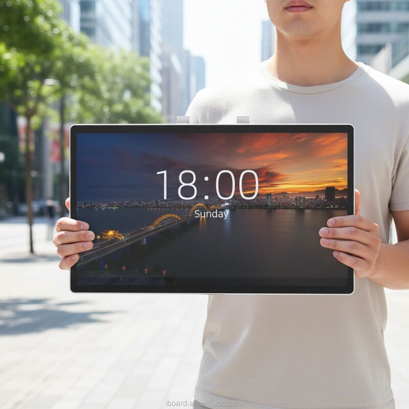 اسکنر کد QR ساخته شده با صفحه لمسی کیوسک سبک مد با نسبت کنتراست 4000 به 1 طراحی شده برای تعامل با مشتری