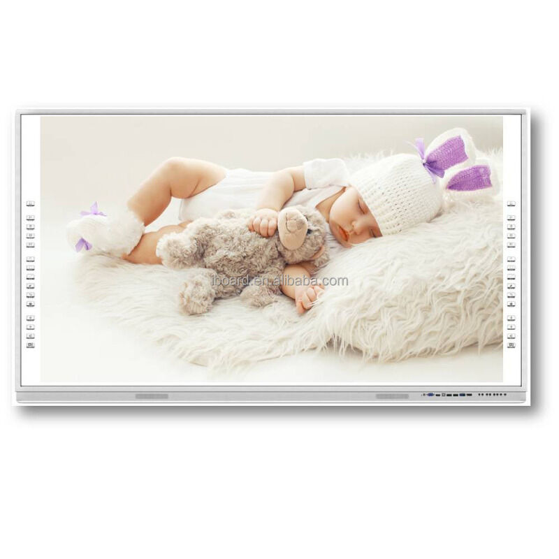 چند زبان اختیاری همه در یک صفحه سفید تعاملی 75 اینچ اندازه صفحه نمایش تعاملی و ورق فولاد گالوانیزه