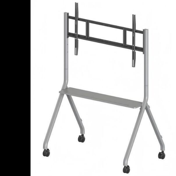 پایه موبایل سبد خرید تلویزیون موبایل برای نمایشگرهای تعاملی تلویزیون هوشمند مناسب برای اندازه 65-86 اینچ