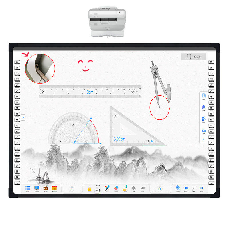 20 Touch Point Interactive Whiteboard 16 9 نسبت ابعاد برای همکاری و یادگیری B2B