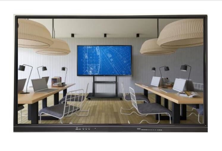 صفحه نمایش چند لمسی تخته سفید تعاملی LED 75 اینچی اندروید سیستم دوگانه ویندوز