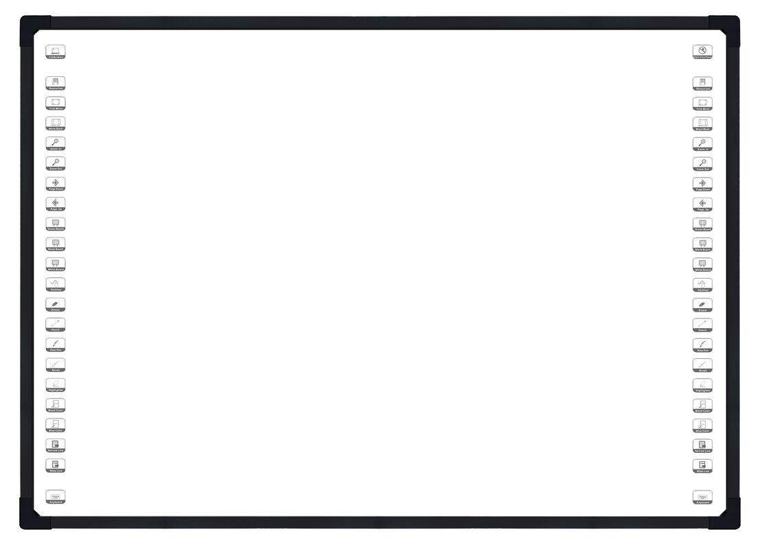 4 صفحه سفید تعاملی آپتیکال دوربین با 10 تا 32 نقطه لمس صفحه هوشمند برای همکاری دیجیتالی پیشرفته