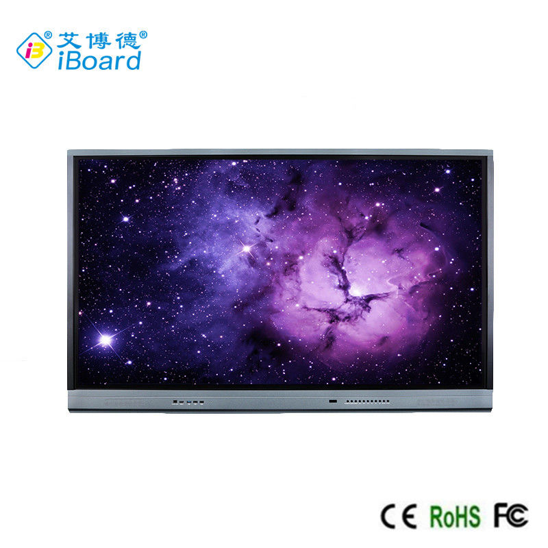 86 اینچ پانل مسطح تعاملی آلومینیوم قاب دیواری نصب شده اندروید 13، 4 + 32G، 3840 x 2160