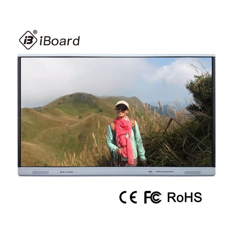 3840*2160 صفحه نمایش LCD 5ms صفحه نمایش لمسی تعاملی ویندوز لینوکس مادون قرمز برای کسب و کار یا آموزش مدرسه