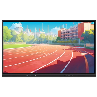 iboard 55 اینچ صفحه نمایش تخت تعاملی صفحه نمایش لمسی LCD صفحه نمایش لمسی سری TE-QS با پورت USB HDMI برای آموزش