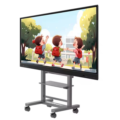 75 اینچ 4K Smart Whiteboard LCD صفحه نمایش لمسی تعاملی صفحه نمایش تخت تخت برای کنفرانس آموزشی