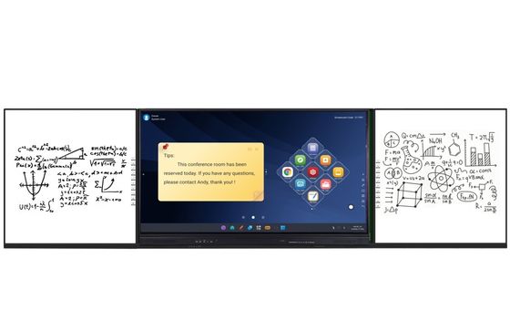 تابلوهای هوشمند و تعاملی با لمس تابلوهای جانبی قابل ضبط برای آموزش