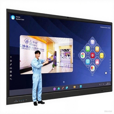 قیمت کارخانه 4k 85 اینچ صفحه لمسی چند زبان نرم افزار LCD Smart Board اندروید صفحه تعاملی برای مدرسه