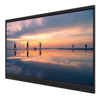 تخته سفید تعاملی قابل حمل 75 اینچی با شکاف صفر، وای‌فای و نرم‌افزار آموزشی یکپارچه