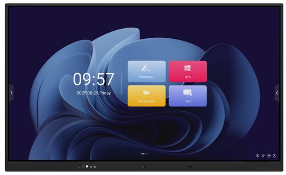 آی بورد IR مادون قرمز لمسی مانیتور صفحه نمایش لمسی سفید با پورت داده USB 7h سختی شیشه ضدعفونی برای استفاده در آموزش و اتاق کنفرانس