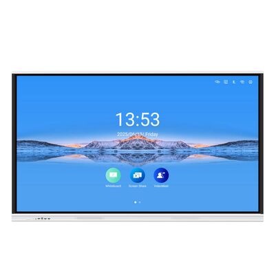 صفحه سفید تعاملی 86 اینچی با صفحه نمایش 4K UHD و نقاط لمس 20/40 برای یادگیری مشترک