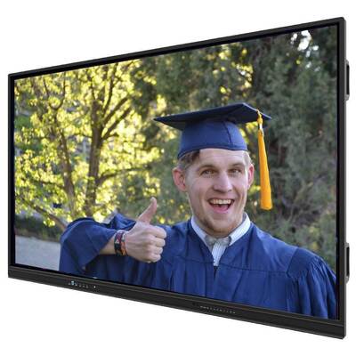 صفحه نمایش چند لمسی ضد درخشش استند موبایل ال سی دی دیجیتال هوشمند تعاملی 55 65 75 اینچ پانل مسطح تعاملی