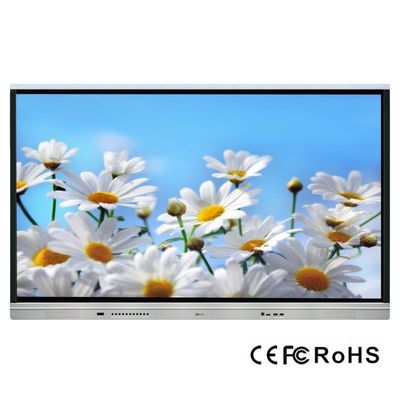 تخته سفید تعاملی مادون قرمز HD 3840*2160، تلویزیون برد هوشمند CE برای آموزش مدرسه