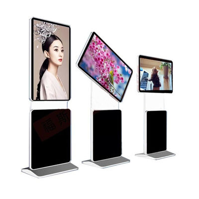 کف ایستاده 3840x2160 کیوسک صفحه لمسی UHD با 6 نقطه لمس و قاب آلومینیوم